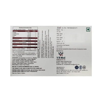 Vrx Gold Q10 Strip Of 10 Capsules