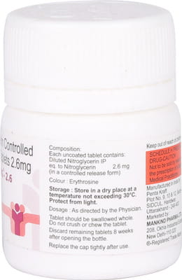Nitrolong 2.6mg Bottle Of 30 Tablets