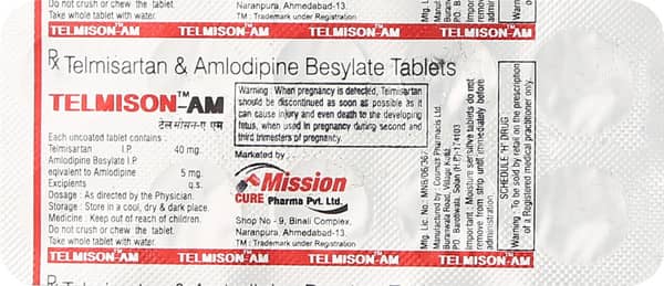 Telmison Am Strip Of 10 Tablets