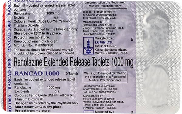 Rancad 1000mg Strip Of 10 Tablets