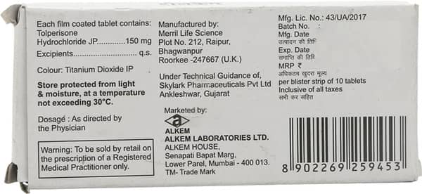 Tolkem 150mg Strip Of 10 Tablets