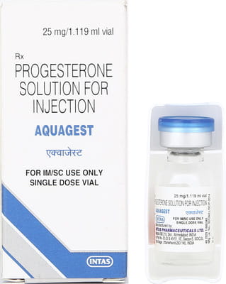 Aquagest 25mg Vial Of 1.119ml Solution For Injection