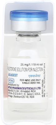 Aquagest 25mg Vial Of 1.119ml Solution For Injection