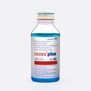 Zedex Plus Mix Fruit Flavour Sugar Free Bottle Of 100Ml Syrup