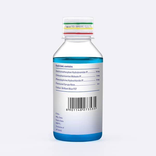 Zedex Plus Mix Fruit Flavour Sugar Free Bottle Of 100Ml Syrup
