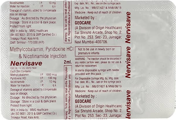 Nervisave Ampoule Of 2ml Injection
