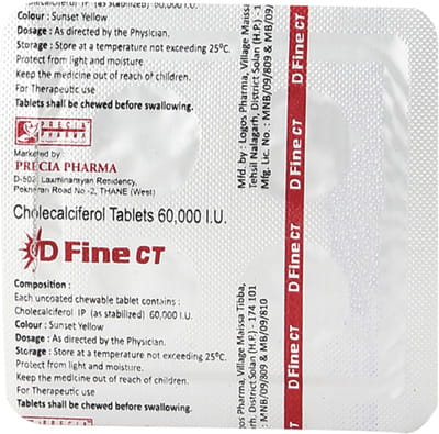 D Fine Ct Strip Of 4 Tablets