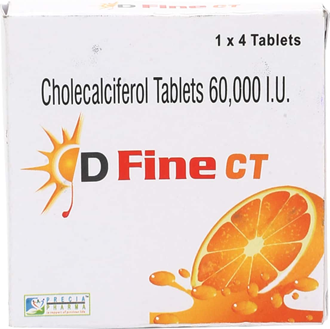 D Fine Ct Strip Of 4 Tablets
