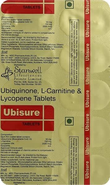 Ubisure Strip Of 10 Tablets
