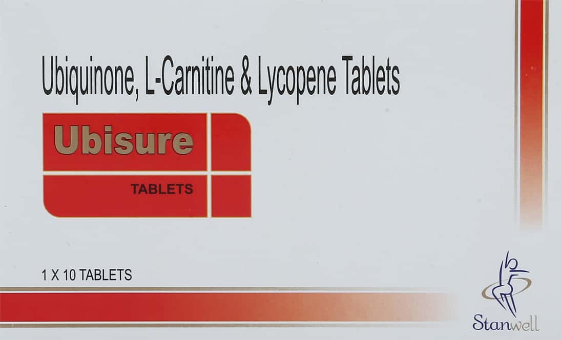 ubiquinone l-carnitine & lycopene tablets with Lycopene, L-Glutathione, at  600/box | Rohtak Nature's Lab CoQ10 200mg with
