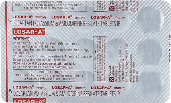 Losar A Strip Of 15 Tablets