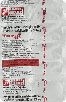 Tenumet 500mg Strip Of 10 Tablets
