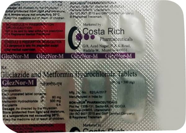 Gleznor M Strip Of 10 Tablets