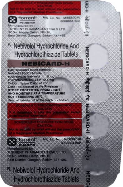 Nebicard H Strip Of 15 Tablets