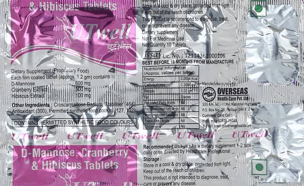 Utwell Strip Of 10 Tablets