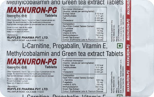 Maxnuron Pg Strip Of 10 Tablet