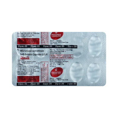 Zipac 20mg Strip Of 10 Capsules