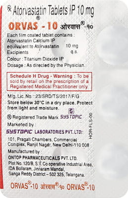 Orvas 10mg Strip Of 7 Tablets