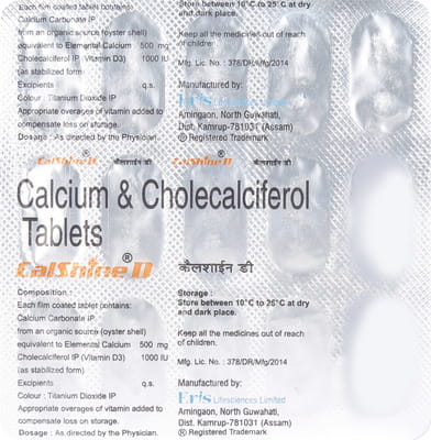 Calshine D Strip Of 15 Tablets