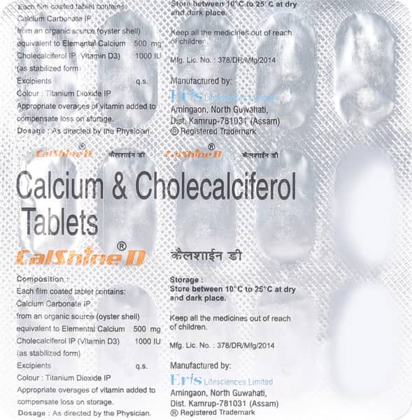 Calshine D Strip Of 15 Tablets