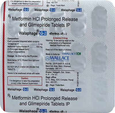 Walaphage G 2mg Strip Of 15 Tablets