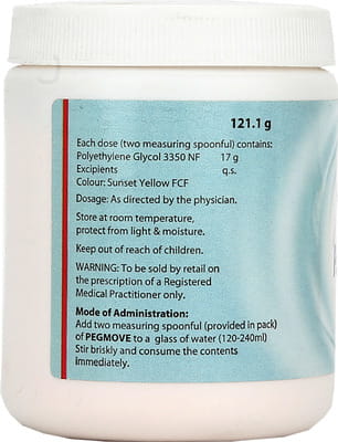 Pegmove Jar Of 121.1gm Oral Solution Powder