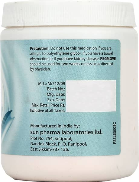 Pegmove Jar Of 121.1gm Oral Solution Powder