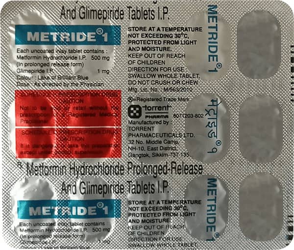 Metride 1mg Strip Of 15 Tablets