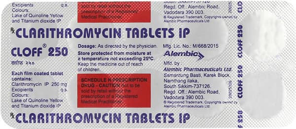 Cloff 250mg Strip Of 10 Tablets