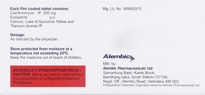 Cloff 250mg Strip Of 10 Tablets