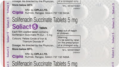 Soliact 5mg Strip Of 15 Tablets