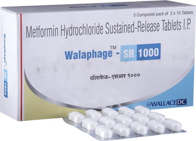 Walaphage Sr 1gm Strip Of 15 Tablets