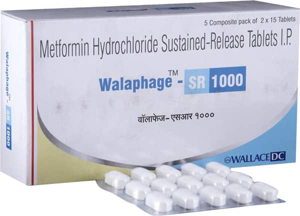 Walaphage Sr 1gm Strip Of 15 Tablets