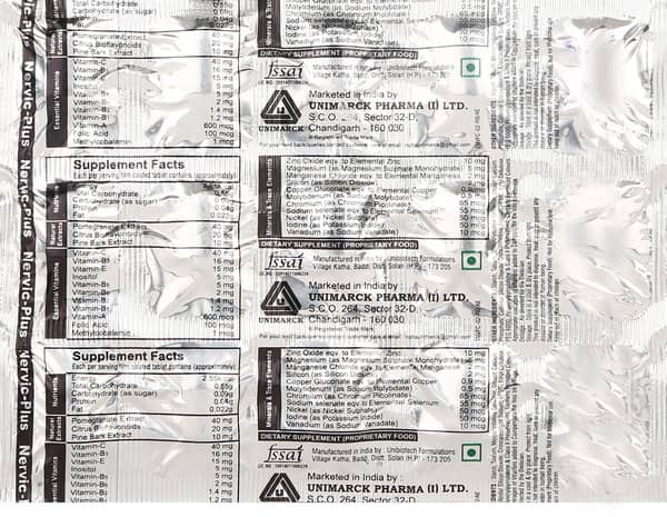 Nervic Plus Strip Of 15 Tablets