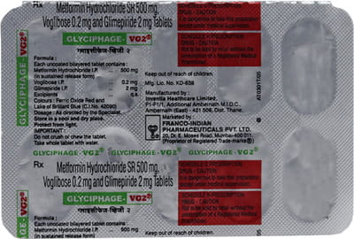 Glyciphage Vg2 Strip Of 10 Tablets