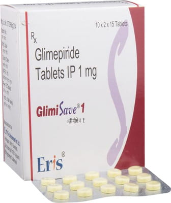 Glimisave 1mg Strip Of 15 Tablets