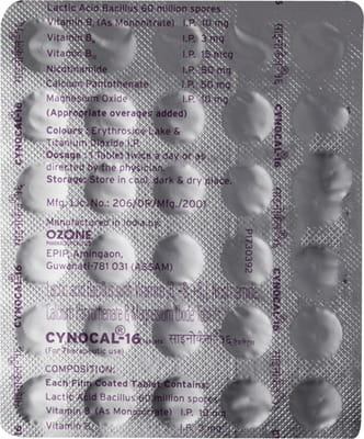 Cynocal 16 Rf Strip Of 30 Tablets