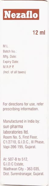 Nezaflo Bottle Of 12ml Nasal Spray