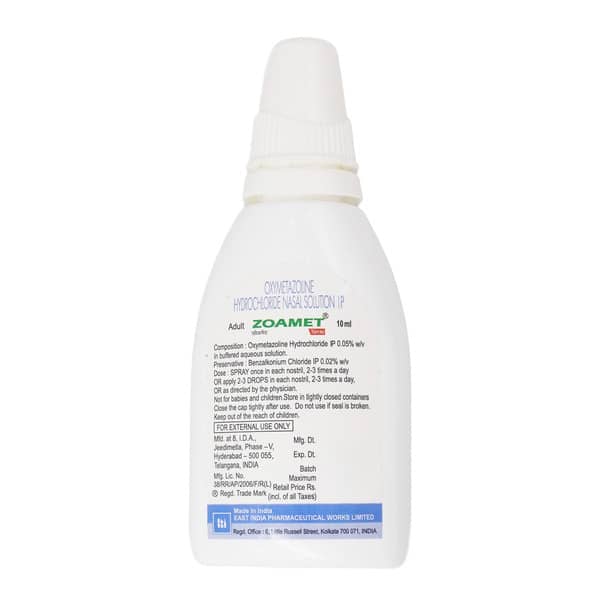 Zoamet Bottle Of 10Ml Nasal Spray