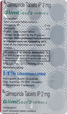Glimisave 2mg Strip Of 15 Tablets