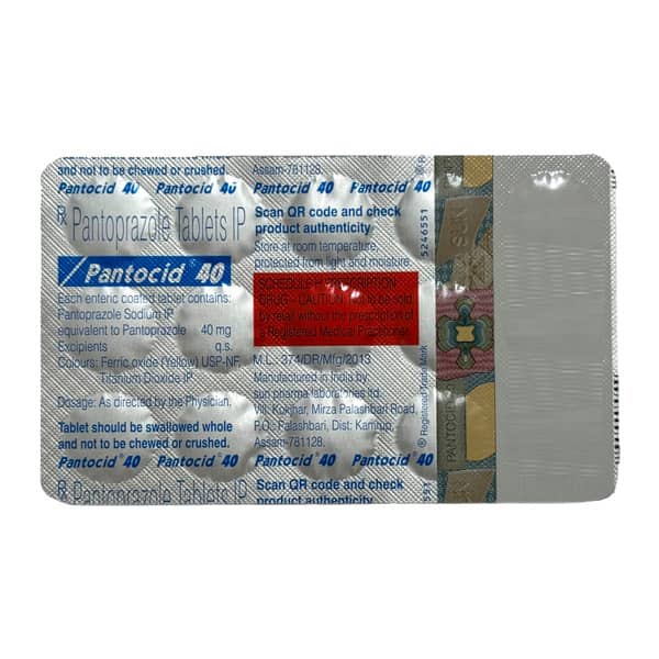 Pantocid 40Mg Strip Of 15 Tablets