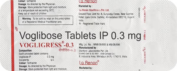 Vogligress 0.3Mg Strip Of 10 Tablets
