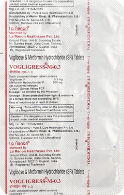 Vogligress M 0.3mg Strip Of 10 Tablets
