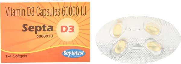 Septa D3 60k Strip Of 4 Capsules