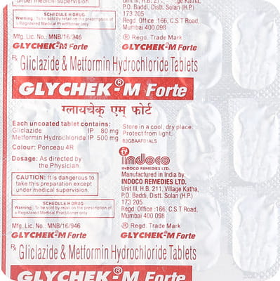 Glychek M Forte Strip Of 15 Tablets