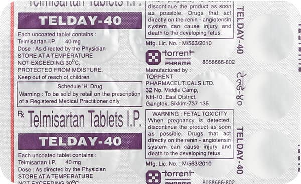 Telday 40Mg Strip Of 15 Tablets