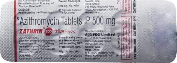 Zathrin 500mg Strip Of 5 Tablets