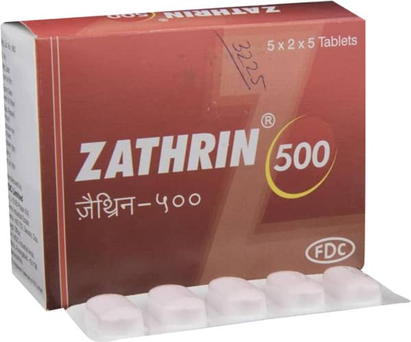 Zathrin 500mg Strip Of 5 Tablets