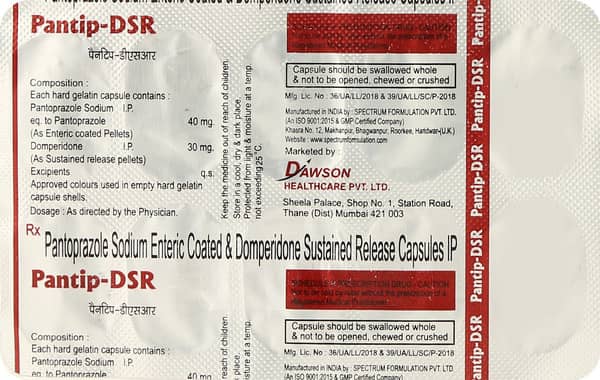 पेंटिप डीएसआर की स्ट्रिप 10 कैप्सूल्स