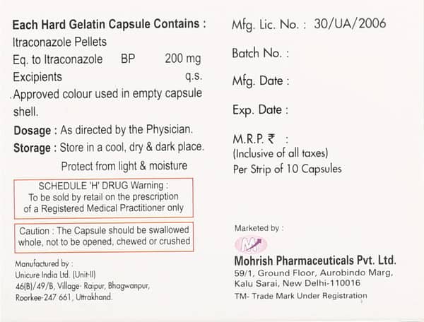 Tinitraz 200mg Strip Of 10 Capsules